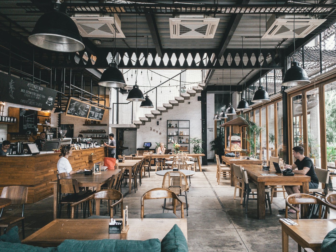 Illustrative photo of a casual restaurant interior