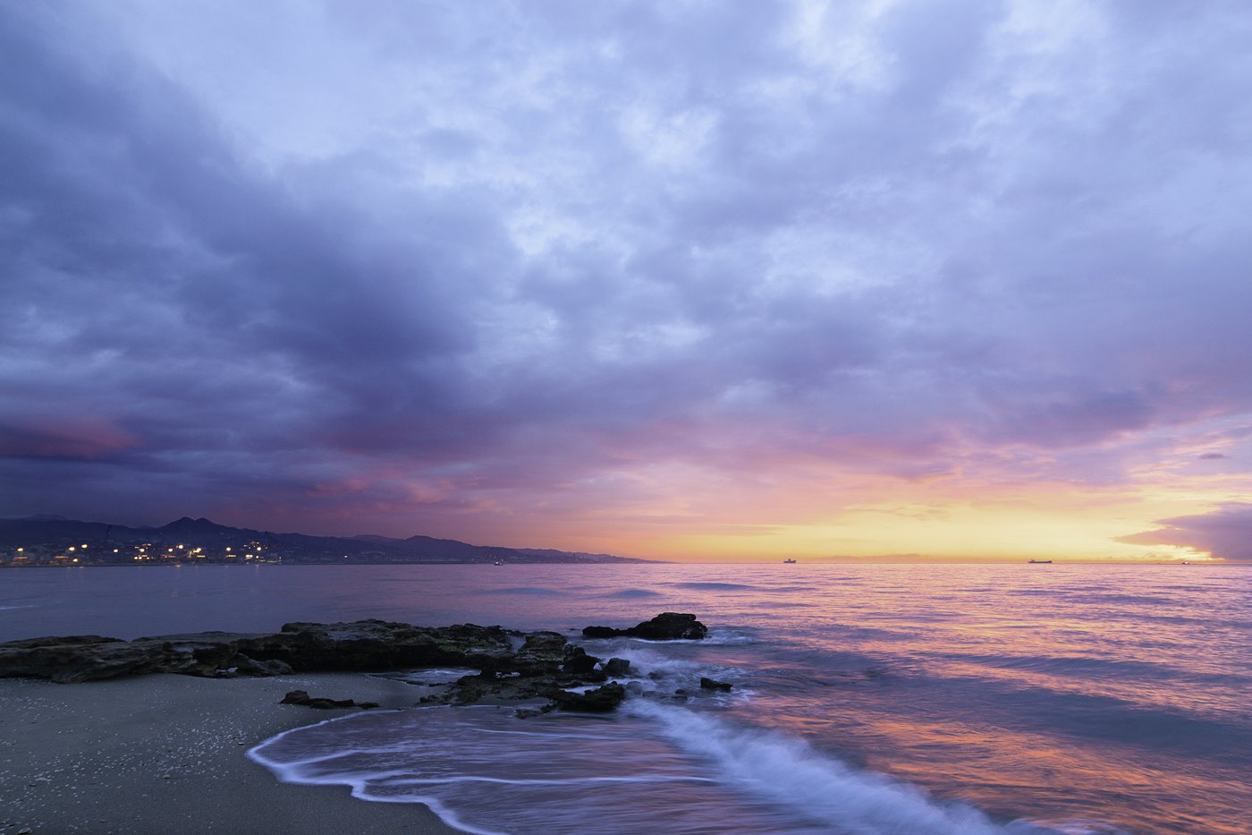 Illustrative photo of a warm evening sky