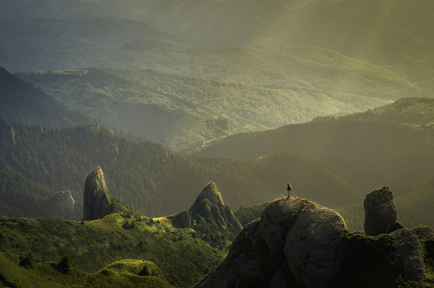 Illustrative photo of a mountain valley in daylight