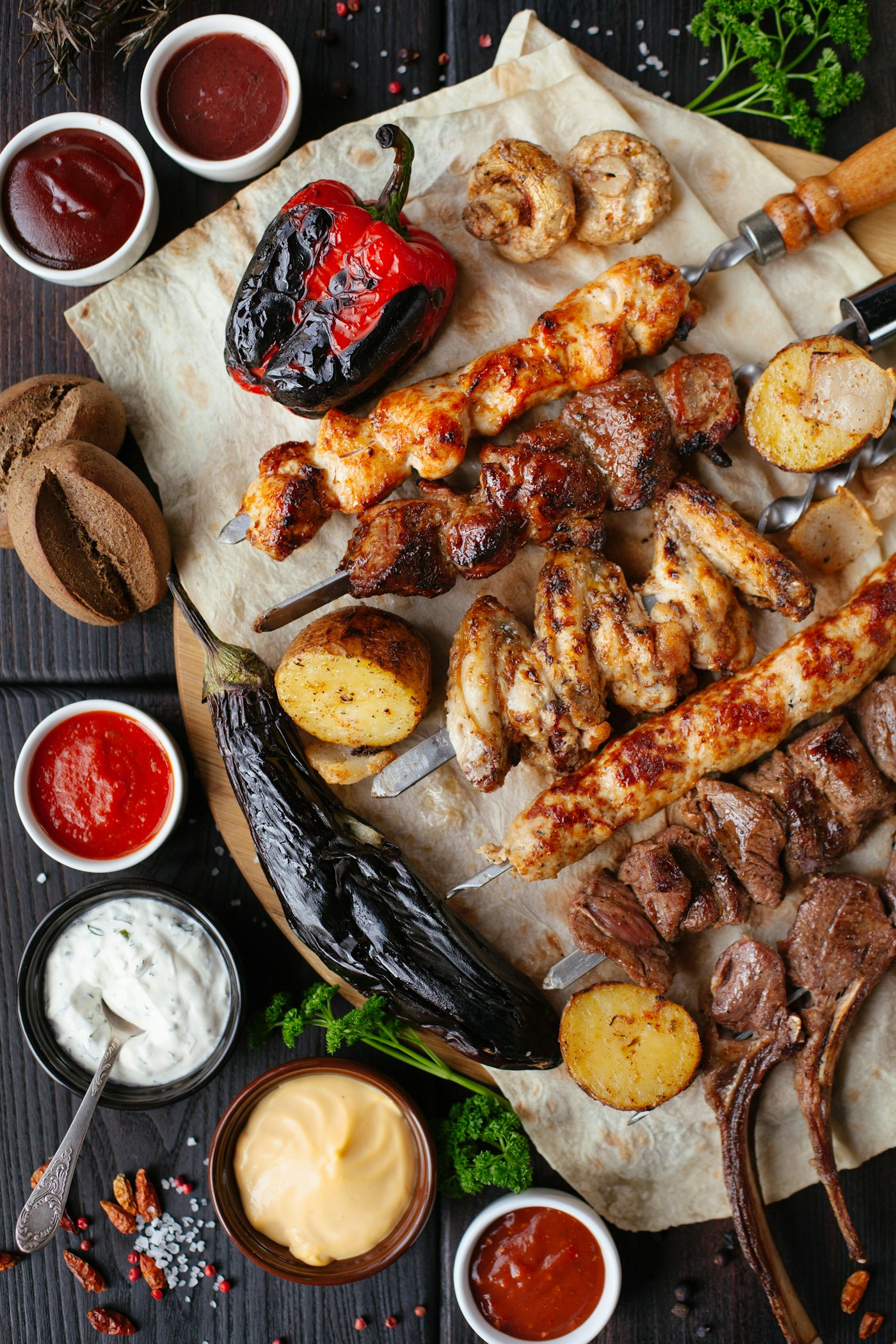 Illustrative photo of meat on a grill