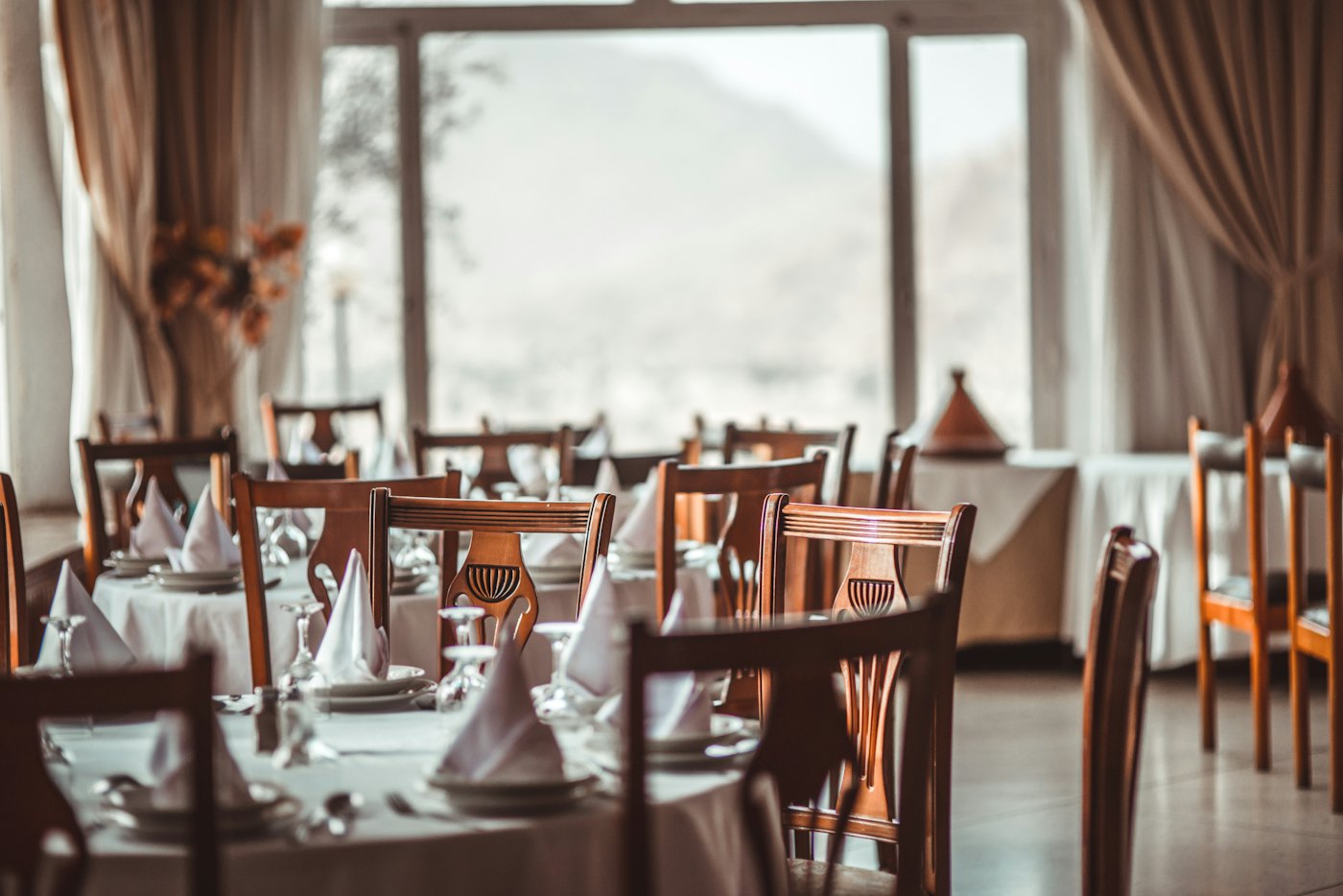 Illustrative photo of a candlelit dining room