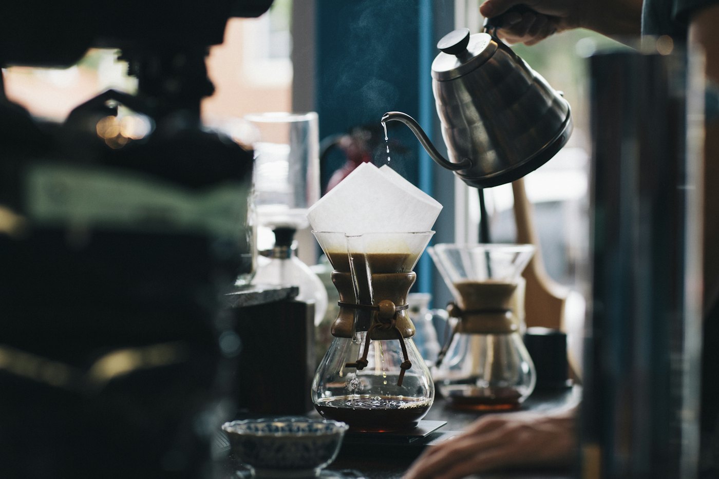 Illustrative photo of pour-over coffee