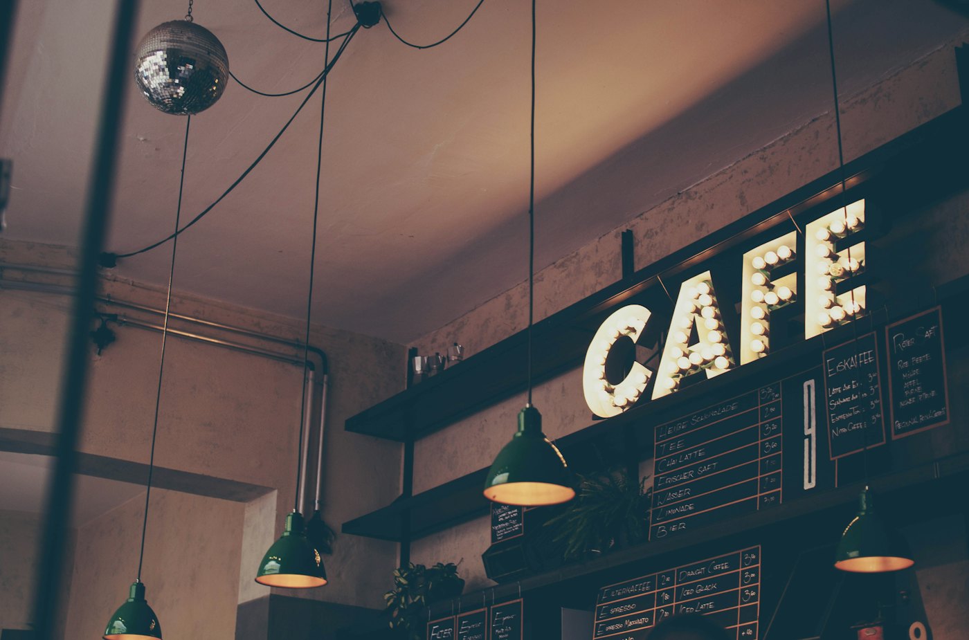 Illustrative photo of a cafe interior